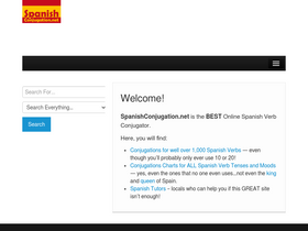 'spanishconjugation.net' screenshot