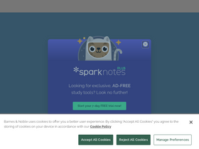 'sparknotes.com' screenshot