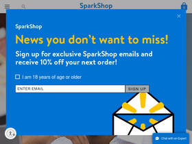 'sparkshop.com' screenshot