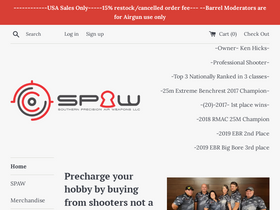'spaweapons.com' screenshot