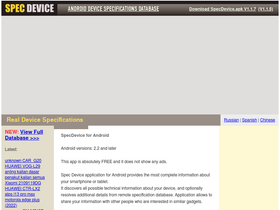 'specdevice.com' screenshot