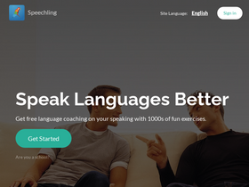 'speechling.com' screenshot