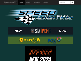 'speedactiontv.be' screenshot