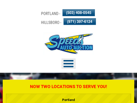 'speedstowingauction.com' screenshot