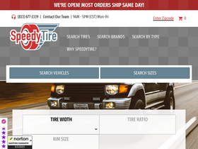 'speedytire.com' screenshot
