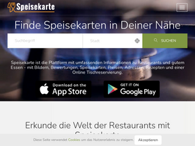 'speisekarte.menu' screenshot