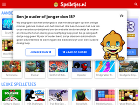 'spelletjes.nl' screenshot