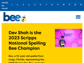 'spellingbee.com' screenshot