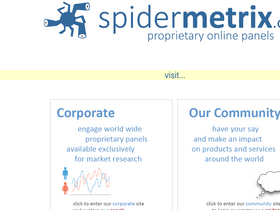 'spidermetrix.com' screenshot