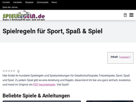 'spielregeln.de' screenshot
