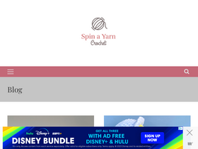 'spinayarncrochet.com' screenshot