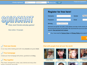 'spinchat.com' screenshot