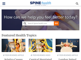 'spine-health.com' screenshot