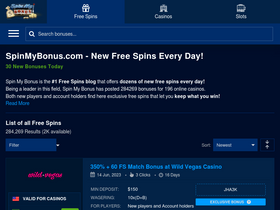 'spinmybonus.com' screenshot