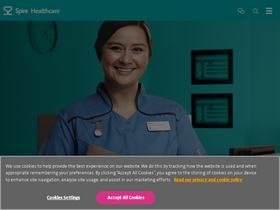 'spirehealthcare.com' screenshot