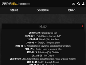 'spirit-of-metal.com' screenshot