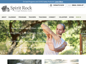 'spiritrock.org' screenshot