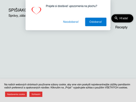 'spisiakoviny.eu' screenshot