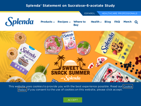 'splenda.com' screenshot