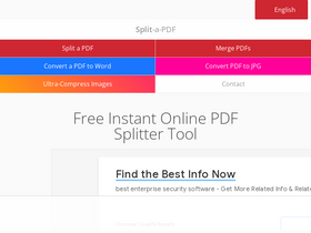 'splitapdf.com' screenshot