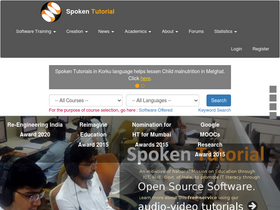 'spoken-tutorial.org' screenshot
