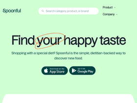 'spoonfulapp.com' screenshot