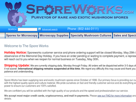 'sporeworks.com' screenshot