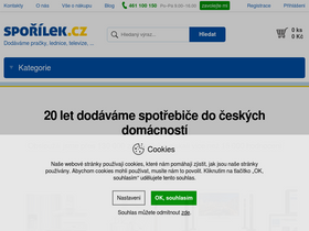 'sporilek.cz' screenshot