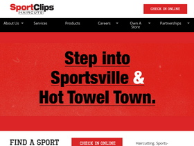 'sportclips.com' screenshot
