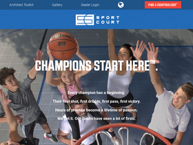 'sportcourt.com' screenshot