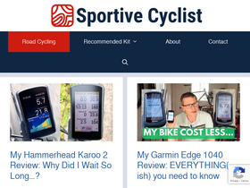 'sportivecyclist.com' screenshot