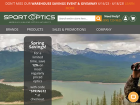 'sportoptics.com' screenshot