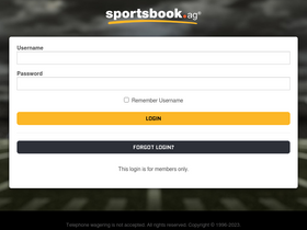 'sportsbook.ag' screenshot