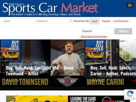 'sportscarmarket.com' screenshot