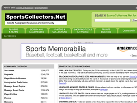 'sportscollectors.net' screenshot