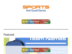 'sportsfeelgoodstories.com' screenshot