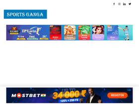 'sportsganga.com' screenshot