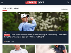 'sportslens.com' screenshot