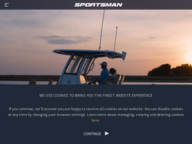 'sportsmanboatsmfg.com' screenshot
