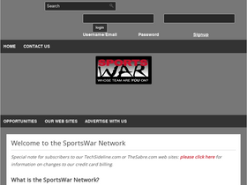 'sportswar.com' screenshot