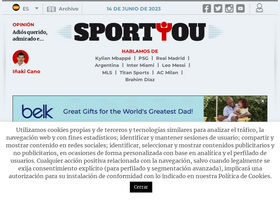 'sportyou.es' screenshot