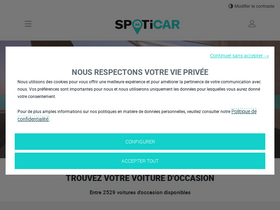'spoticar.be' screenshot