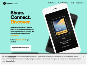 'spotifycodes.com' screenshot