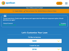 'spotloan.com' screenshot