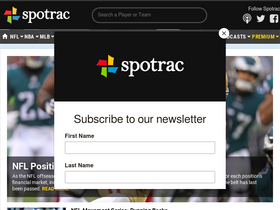 'spotrac.com' screenshot