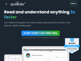 'spreeder.com' screenshot