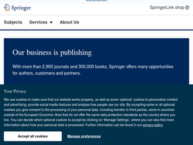'springer.com' screenshot