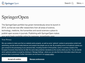 'springeropen.com' screenshot