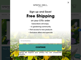 'springhillnursery.com' screenshot