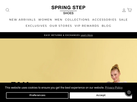 'springstepshoes.com' screenshot